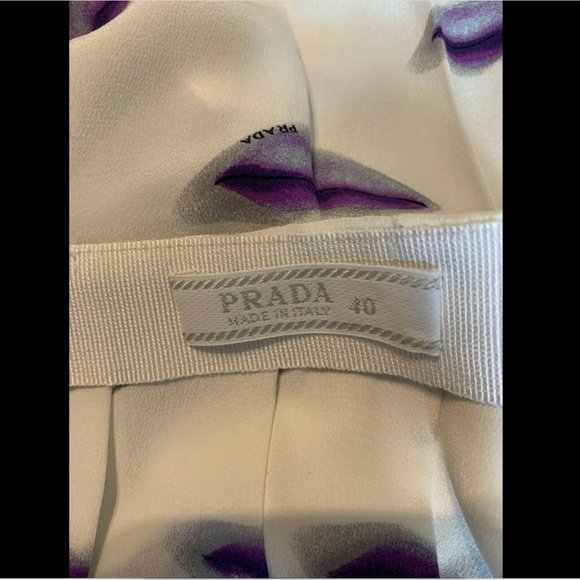 PRADA LIPS LIP PRINT SKIRT ICONIC VINTAGE S2000 RARE COLLECTIBLE SIZE 40 / US 6 - Picture 9 of 13